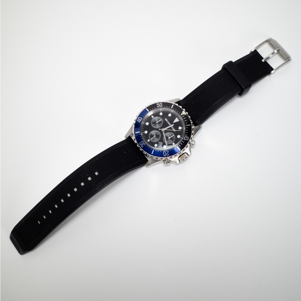 Michael Kors Everest Silicone Navy Black Watch MK8365 - Picture 2 of 13